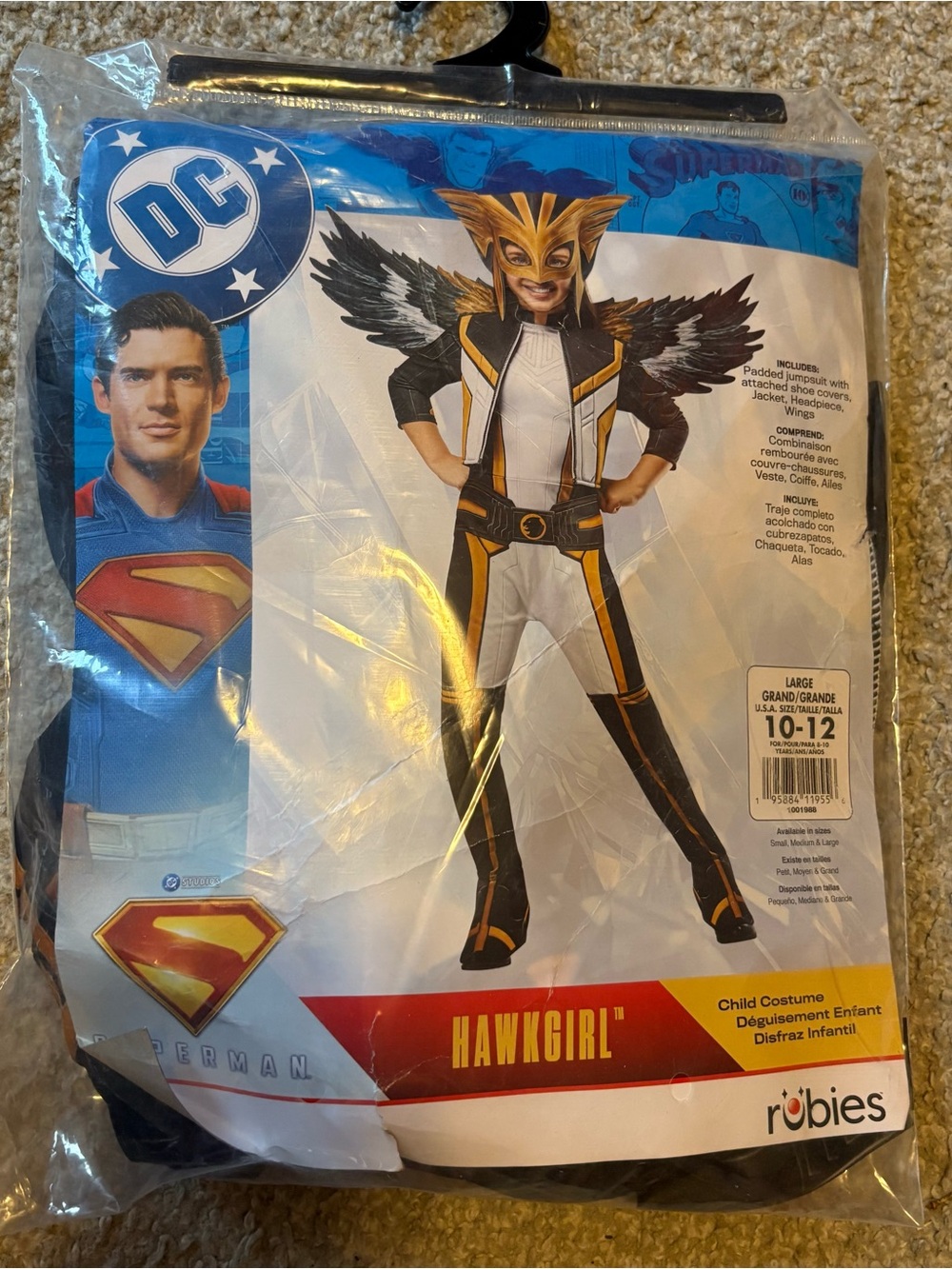 DC Comics Hawkgirl Kids Costume NEW Large 10-12 Super Hero Halloween